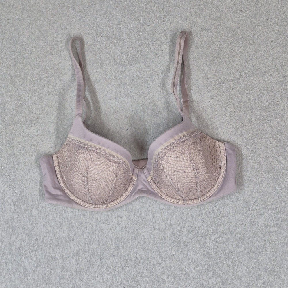 Victoria's Secret Women Bra 34D Mauve Body By Victoria Lightly Lined Demi